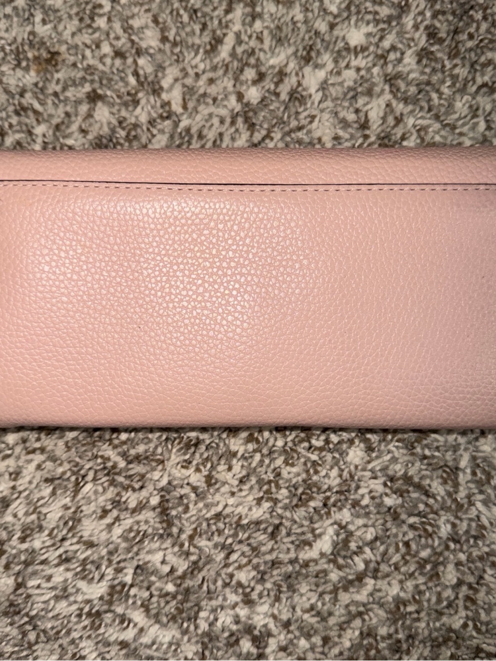 Michael Kors Blush Pink Pebbled Leather Continental Wallet with Gold Logo - Picture 2 of 4